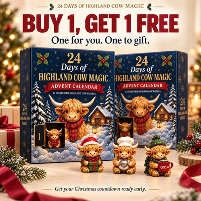 Highland Cow Advent Calendar — 24 Days of Little Cow Magic
