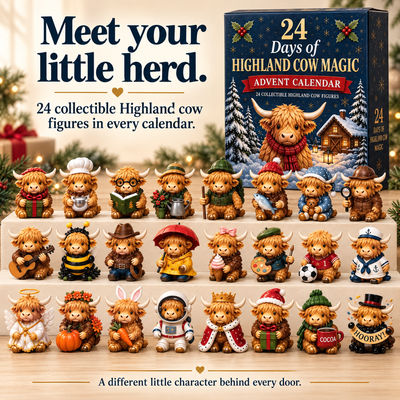 Highland Cow Advent Calendar — 24 Days of Little Cow Magic