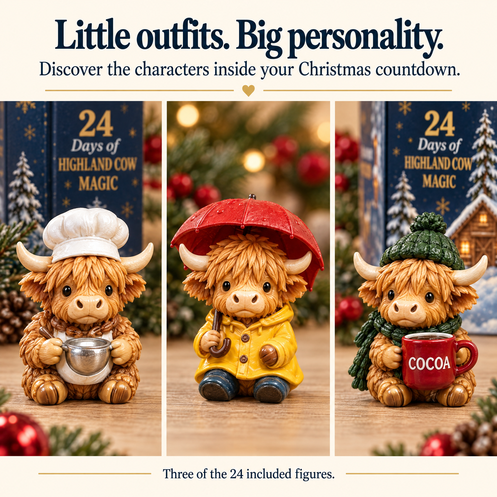 Highland Cow Advent Calendar — 24 Days of Little Cow Magic