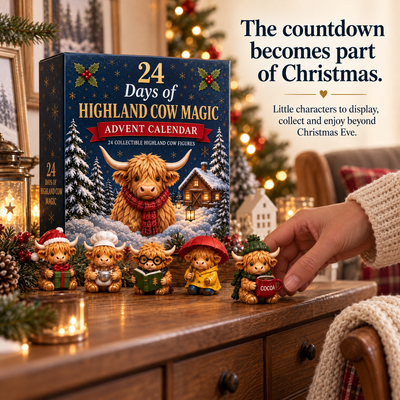 Highland Cow Advent Calendar — 24 Days of Little Cow Magic